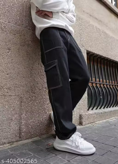 Trendy men 6 pocket cargo jeans