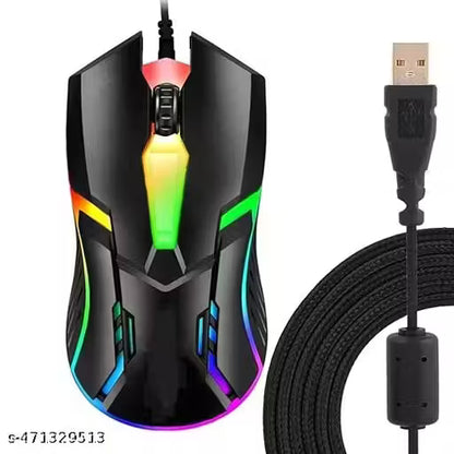 Gaming Mouse, 3 Buttons RGB Light Sports Design for Laptops & PC Wired Optical Gaming Mouse