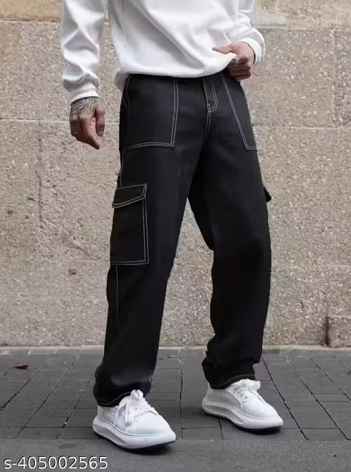 Trendy men 6 pocket cargo jeans