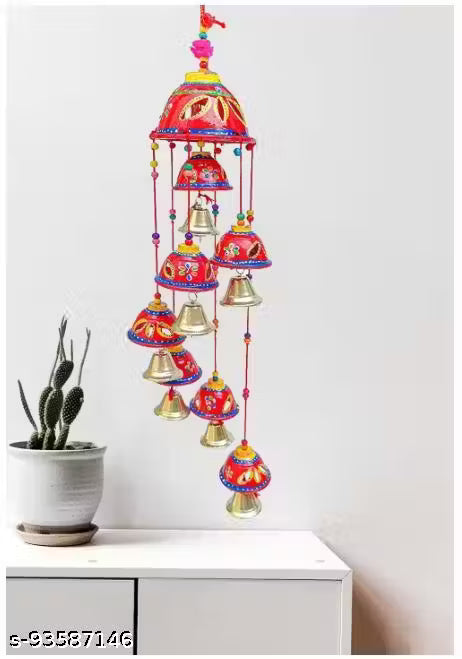 latest Wind chimes wall hanging door wall home décor item set of 1 RED