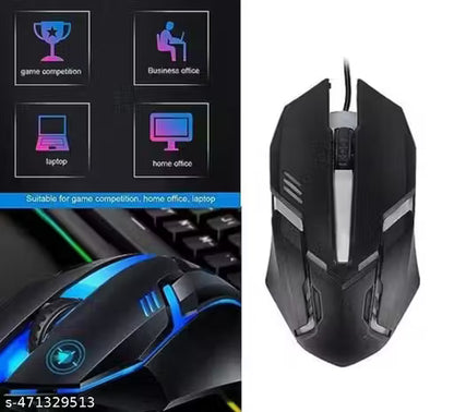 Gaming Mouse, 3 Buttons RGB Light Sports Design for Laptops & PC Wired Optical Gaming Mouse